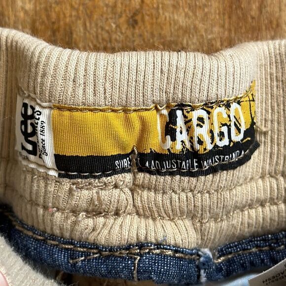 Lee Shorts size 12 months Tan Khaki Cargo Shorts Cotton  Spring Summer - Picture 2 of 4